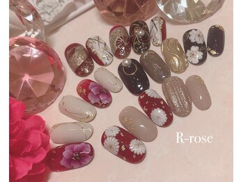 アールローズ(R-rose)/成人式ネイル