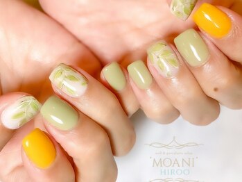 モアニヒロオ 広尾駅前店(MOANI Hiroo)/持ち込み☆ボタニカルネイル