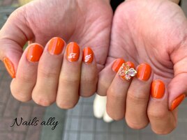 蝶×バタフライ×オレンジ×秋冬