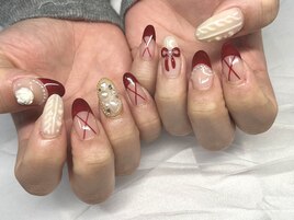 ニット/リボン/フレンチ/西新宿