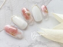 ネイルアンドアイラッシュ ボネール 銀座店(lash Bounail)/ニュアンス　春ネイル　クリア