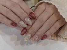 アイネイルズ 梅田店(I nails)/ボルドーワンホンネイル