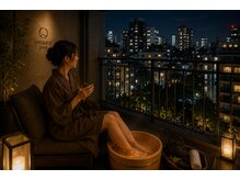 オンセンスパ アネックス 麻布十番店(onsenSPA annex)の雰囲気(ペア限定〇天気が良ければテラスで足湯。電話予約のみ対応。)
