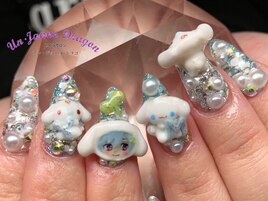 【ロングネイル】3Dネイル