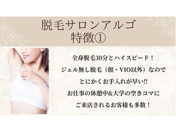 アルゴ 敦賀店(ALGO)/ハイスピードジェルなし脱毛