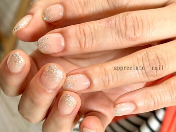 アプリシーエイトネイル(appreciate nail)/ラメグラデーション♪