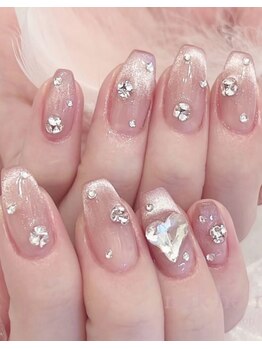 クイーンネイル 新宿(Queen nail)/マグネットフレンチ（パーツ別）