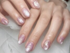 桜咲く、春のマグネットネイル