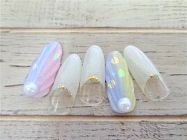人魚の鱗ネイル