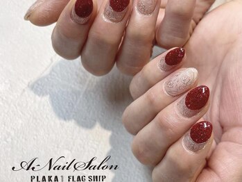 エーネイルサロン プラーカ本店(A-Nail Salon)/ミラーレースネイル
