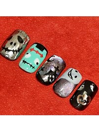 ハロウィンネイルデザイン