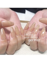 ちゅるんなベージュでワンカラー