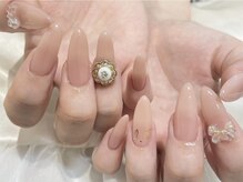 アース コアフュールボーテ 東松山店(EARTH coiffure beaute)/長さだし込みネイル　15000円