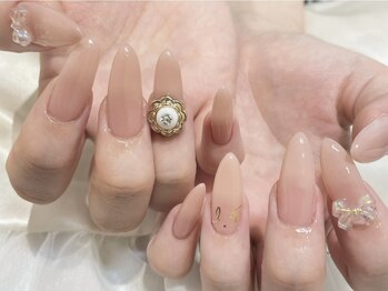 アース コアフュールボーテ 東松山店(EARTH coiffure beaute)/長さだし込みネイル 15000円