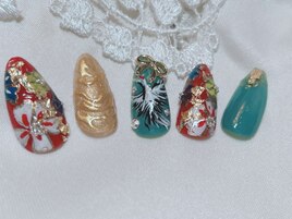 成人式豪華ネイル