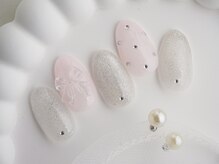 ホワイトネイル 難波店(WHITE NAIL)/ゆめかわネイル/リボンパーツ