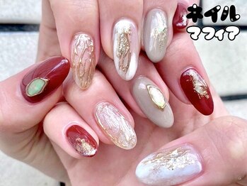 ネイルマフィア 池袋店(NAIL MAFIA)/大人ニュアンスネイル