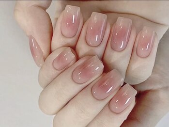 ネイリア 代々木(Naillia)の写真/肌馴染みの良いヌーディーカラーや透明感のある仕上がりが人気◎[ワンカラー￥4580～]