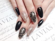 プロフェッショナル ネイルサロン ラヴィアス(LAVIAS)/スカルプ☆ワンカラ-＋アート2本