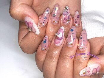 アン ジョーヌドラゴ/【自爪ネイル】フラワーネイル