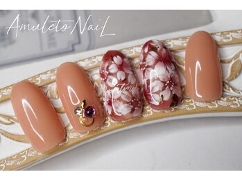 アムレート ネイル 蕨(Amuleto NaiL)/sakura♪桜ネイル