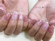 ネイルトリート 茨木駅前店(NAIL TREAT)/桜チークネイル