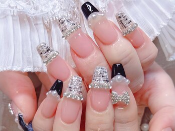 シーアンドビーネイル(C&B Nail)/ツイード持ち込みデザイン