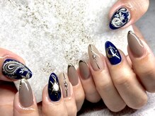 プラスネイル(plus nail)の雰囲気（手書きアートが得意なお店です！カラーも豊富です◎【art10】）