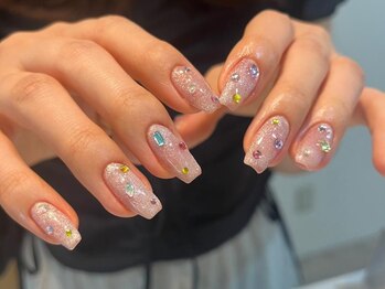 シェリーラメール 渋谷(cherielamer)/宝石ネイル