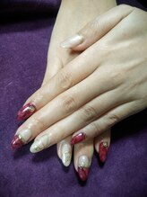 エンジェル 葛飾(ANGEL)/ボルドー系天然石アート