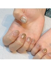 エムネイル(Ｍ)/大理石 ニュアンスネイル