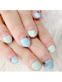 ニットネイル　ツイードネイル