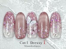 キャンアイドレッシー 南越谷店(Can I Dressy)/ラメマグ蝶ネイル