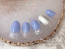 ネイルドール(Nail Doll)/丸フレンチxシェル