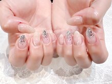 ラルネイル 大宮(Lull. nail)/＃オーロラホイル＃銀箔　　