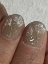 〔 定額ネイル 〕フラワーネイル