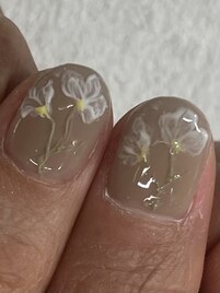 〔 定額ネイル 〕フラワーネイル