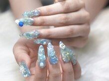 ネイルプリンセス(Nail Princess)/クリアブルーネイル