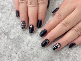 Simple　チェックネイル