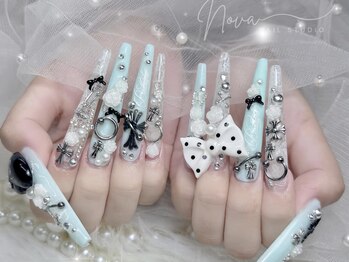 ノヴァ ネイル 日本橋店(Nova Nail)の写真/【リーズナブル×高技術】長さだしが得意☆キラキラでいつみても気分が上がる指先へ♪