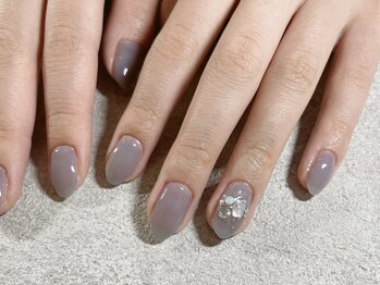 フォルトゥーナ(fortuna)/ワンポイントデザインネイル♪