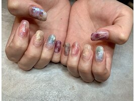 カラフルニュアンスネイル