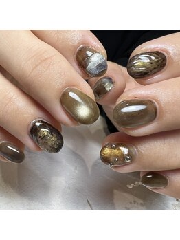 シャルムネイル(charme nail)/トレンド6本アート