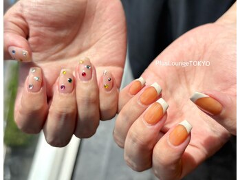 プルースラウンジ トウキョウ(Plus Lounge TOKYO)/フレンチ×ストーンネイル♪