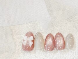 マグネットネイル/リボン/ドット