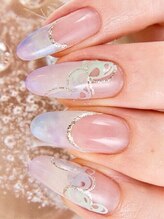 ネイルサロンオーパス(OPUS)/フレンチ☆タイダイ