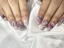 ニュアンス梅雨ネイル