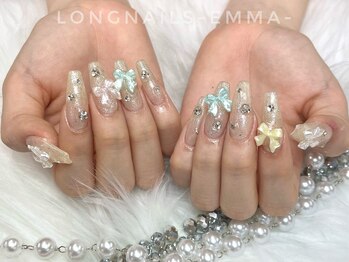 ロングネイルズ エマ(LongNails-Emma)/チップ持ち込みゴージャス