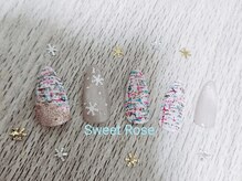 スウィートローズ(Sweet Rose)/ツイードネイル