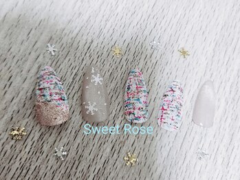 スウィートローズ(Sweet Rose)/ツイードネイル